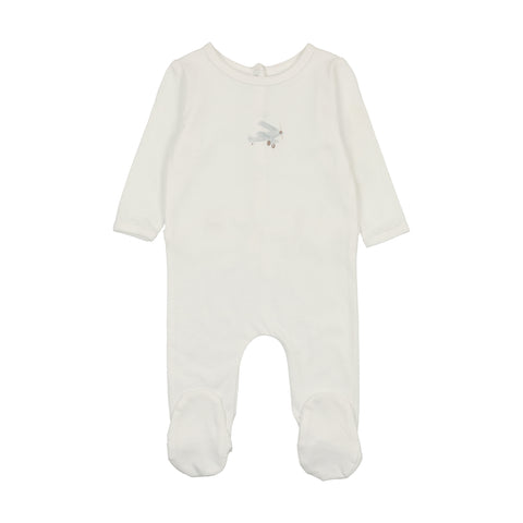 Bonjoy White Airplane Footie