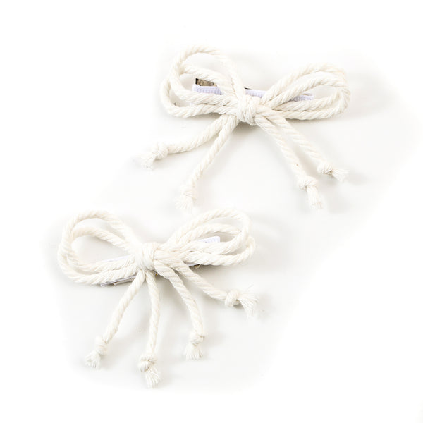 Halo Luxe Ivory Bea Braided Double Clip Set