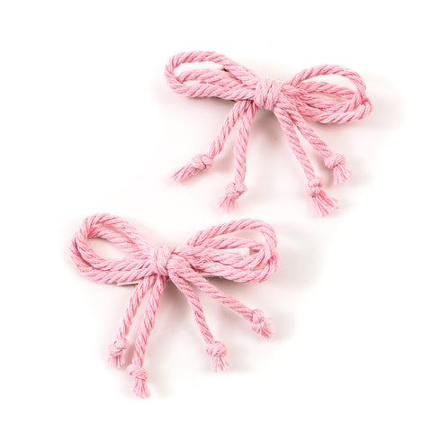Halo Luxe Pink Bea Braided Double Clip Set