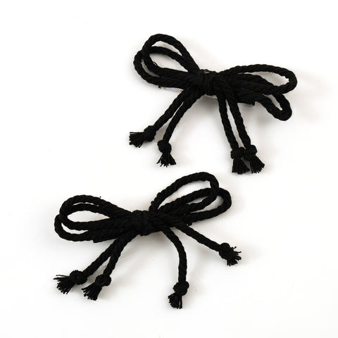Halo Luxe Black Bea Braided Double Clip Set