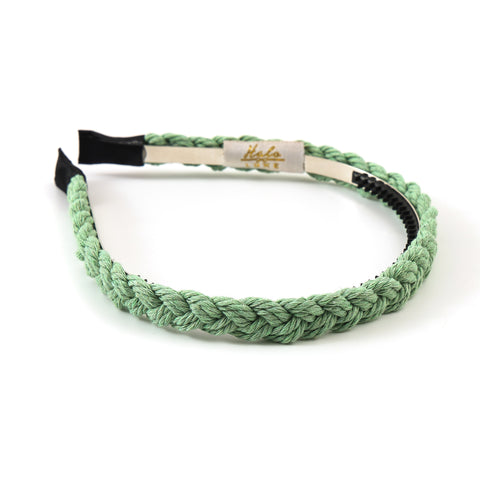 Halo Luxe Mint Green Bea Braided Rope Headband