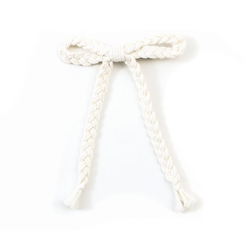 Halo Luxe Ivory Bea Braided Rope Longtail Clip