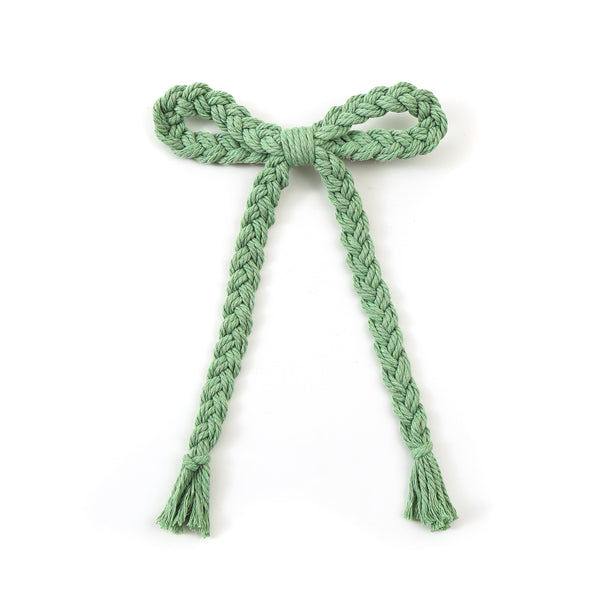 Halo Luxe Mint Green Bea Braided Rope Longtail Clip