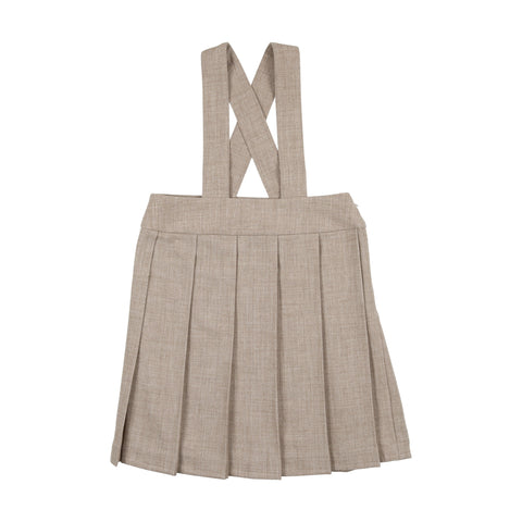 Coco Blanc Oatmeal Wool Pleated Jumper