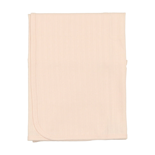 Coco Blanc Pale Pink Thin Pointelle Blanket