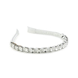 Halo Luxe White Crystal Satin Headband