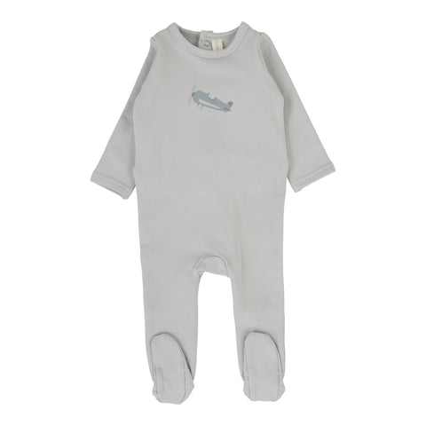 Lilette Pale Blue Graphic Footie GF-PBL