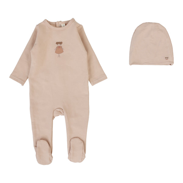 Lilette Dusty Pink Graphic Footie Set GFS-DPNK