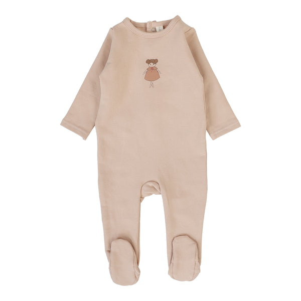 Lilette Dusty Pink Graphic Footie GF-DPNK