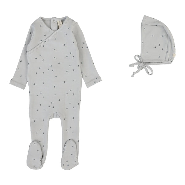 Lilette Pale Blue Sail Away Footie Set