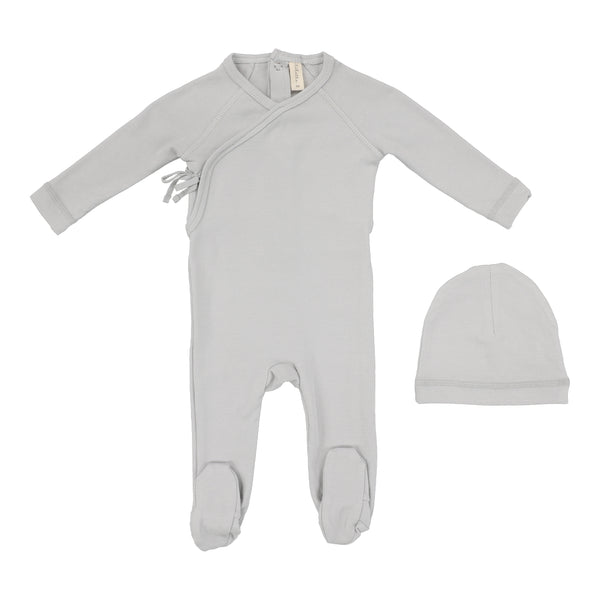 Lilette Pale Blue Wrapover Footie Set