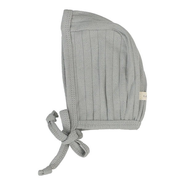 Lilette Light Blue Fine Pointelle Bonnet