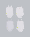 Dott Child 2024 Baby Boy Sleeveless 4 pc Onesie Set