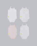 Dott Child 2024 Baby Girl Sleeveless 4 pc Onesie Set