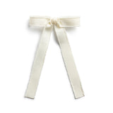 Halo Luxe Ivory Dahlia Deconstructed Grosgrain Ribbon Long Tail Clip