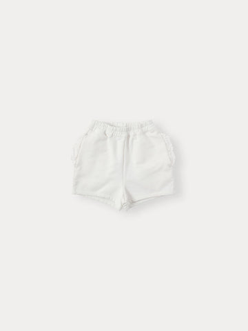 Bene Bene Ivory Frilly Sweatshorts