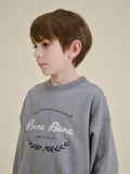 Bene Bene Grey Melange Broderie Sweatshirt