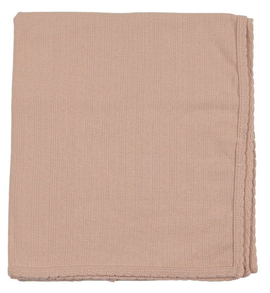 Lilette Dusty Pink Crochet Collar Blanket