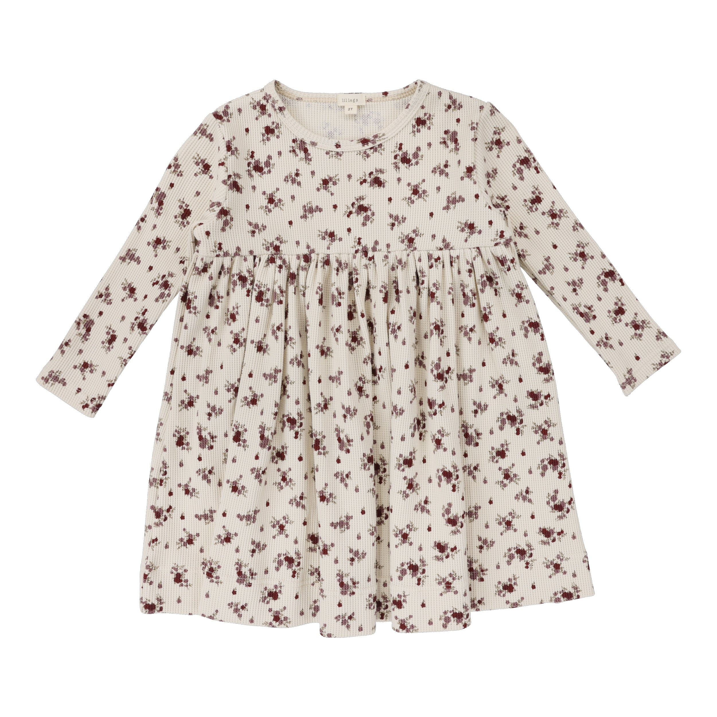 Lil Legs Floral Cluster Waffle Dress – Panda and Cub