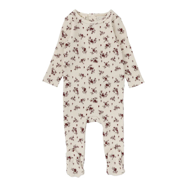 Lil Legs Floral Cluster Footie