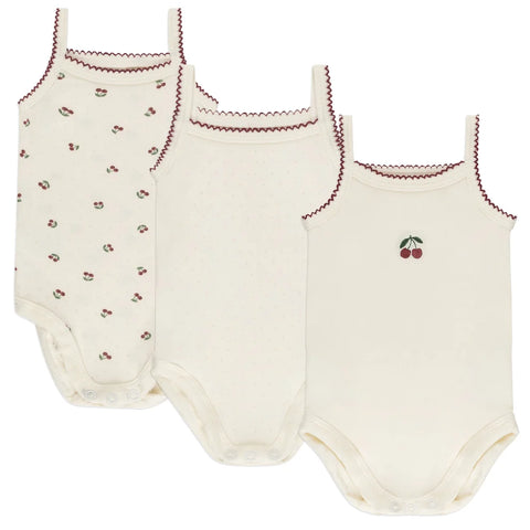 Ely's & Co 3 Pack Red Cherry Undershirts
