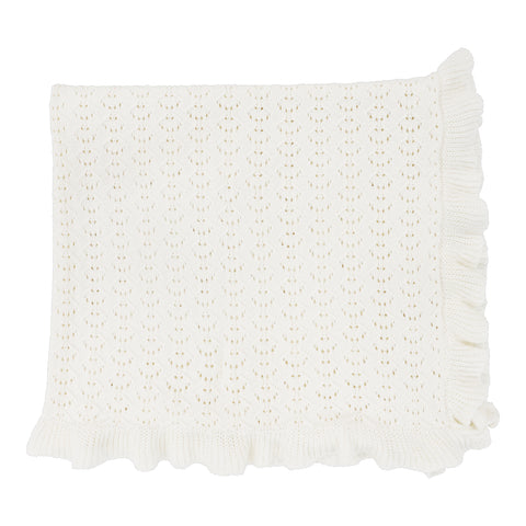 Lil Legs Analogie Cream Knit Girls Blanket