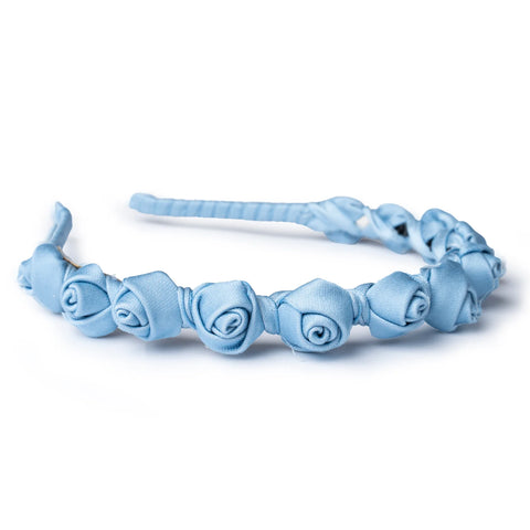 Halo Luxe Dusty Blue Darla Satin Headband