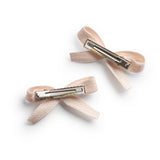 Halo Luxe Pale Pink Hopscotch Twill Double Clip Set