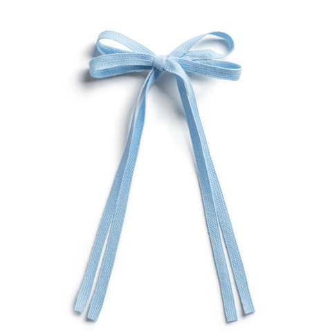Halo Luxe Powder Blue Hopscotch Twill Long Tail Clip