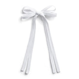 Halo Luxe White Hopscotch Twill Long Tail Clip