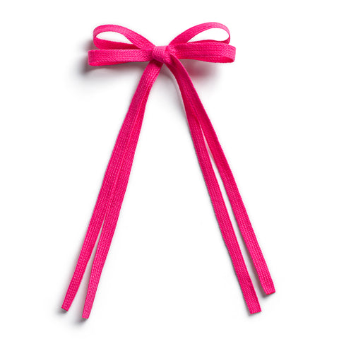 Halo Luxe Fuchsia Hopscotch Twill Long Tail Clip