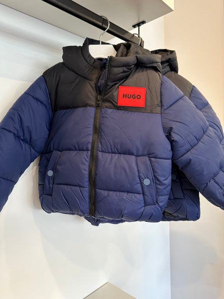 Hugo Navy & Black Puffer Jacket