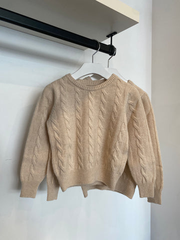Nupkeet Braided Knit Varem Pullover Sweater
