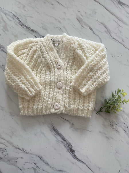 Pequeno Tocon Natural Knit Cardigan Sweater