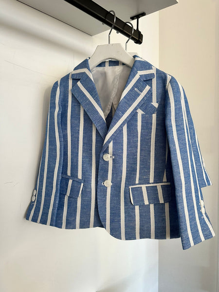 Manuel Frank Royal Blue/White Blazer