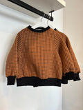 Atelier Parsmei Villekula Brown Black Square Sweater