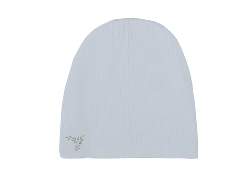 Ely's & Co Blue Embroidered Ginkgo Beanie