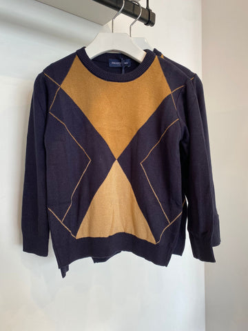 Emanuel Pris Blue/Camel/Sahara Sweater