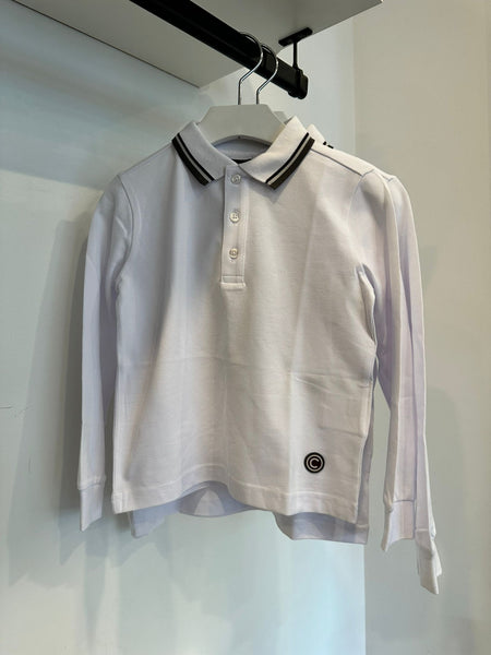 Colmar White Long Sleeve Polo