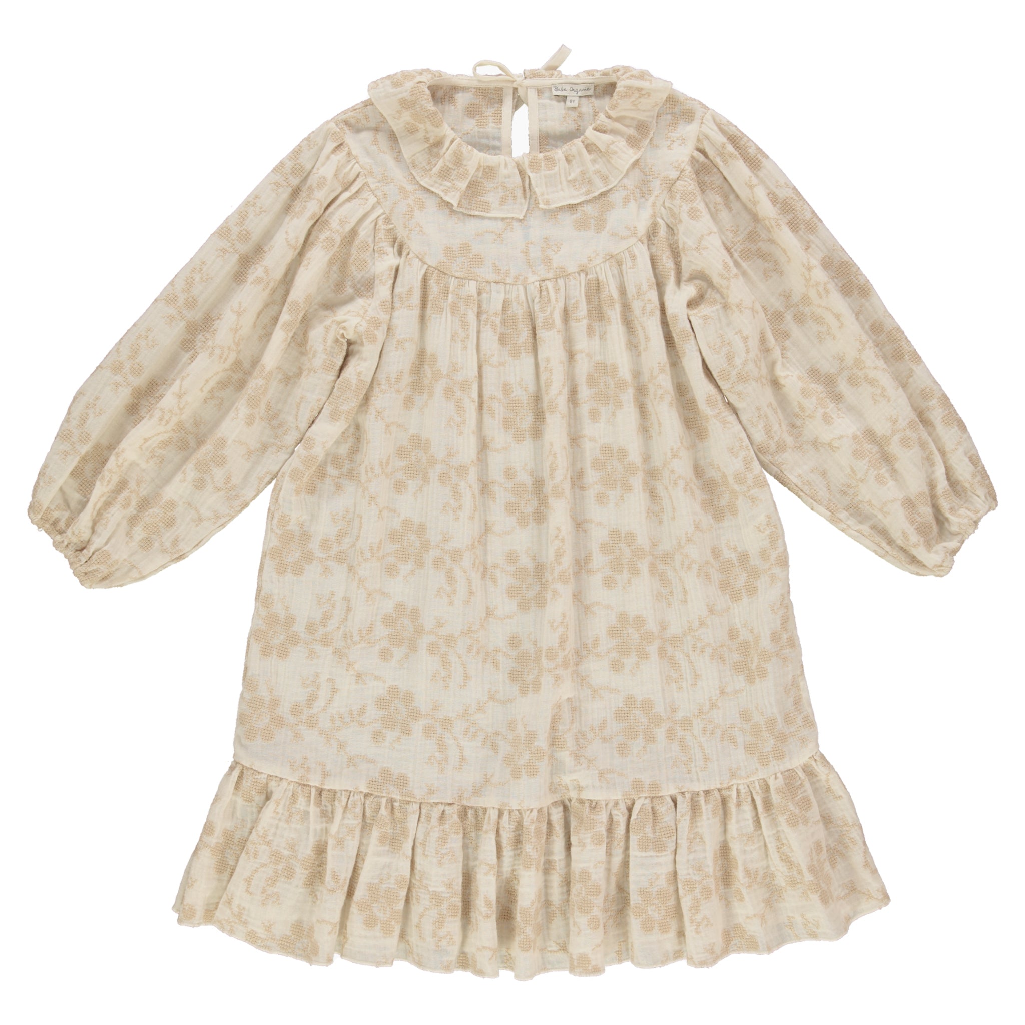 Bebe Organic Natural Embroidery Isabella Dress Panda and Cub Bebe Organic Natural Embroidery Isabella Dress Panda and Cub