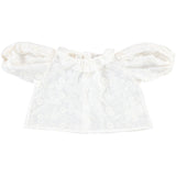 Bebe Organic Baby Isabel Antique White Blouse + Rosewood Bloomer Set