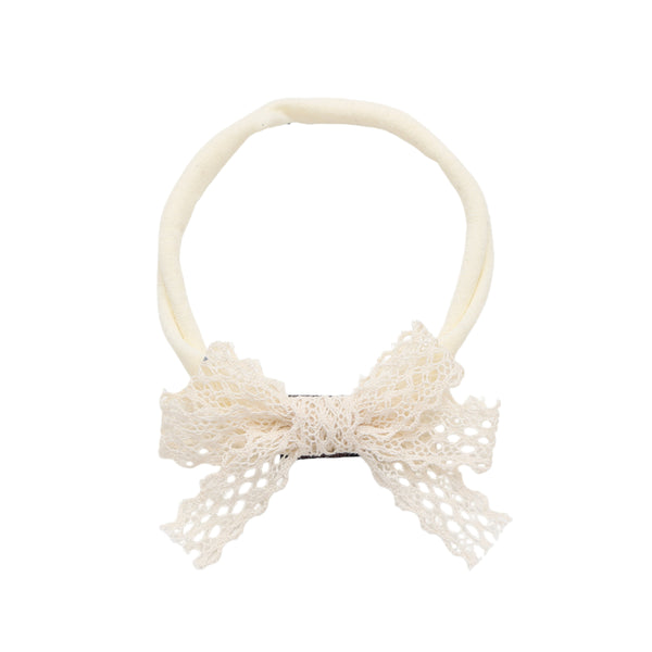 Halo Luxe Ivory Ivy Scalloped Lace Baby Headband
