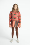 Piupiuchick Pink Jacquard Collared Sweater