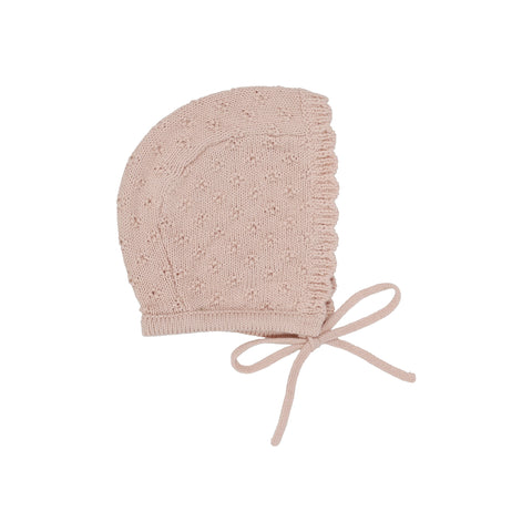 Lilette Petal Pink Vintage Knit Bonnet