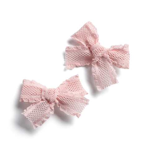 Halo Luxe Ballet Slipper Mae Lattice Lace Double Clip Set