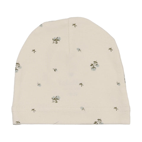 Lilette Cream/Blue Rosebud Print Bonnet RBB-CREB