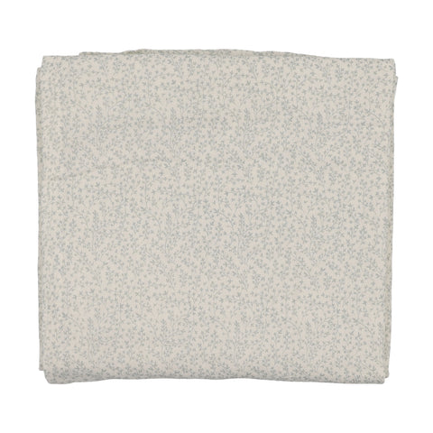 Lilette Cream/Blue Leaf Trail Muslin Swaddle LTMSW-CREB