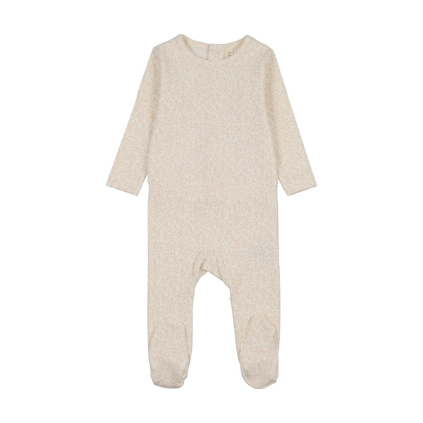 Lilette Cream/Pink Leaf Trail Footie LTF-CREP
