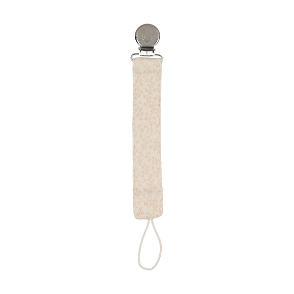 Lilette Pink Leaf Pacifier Clip LPC-CREP