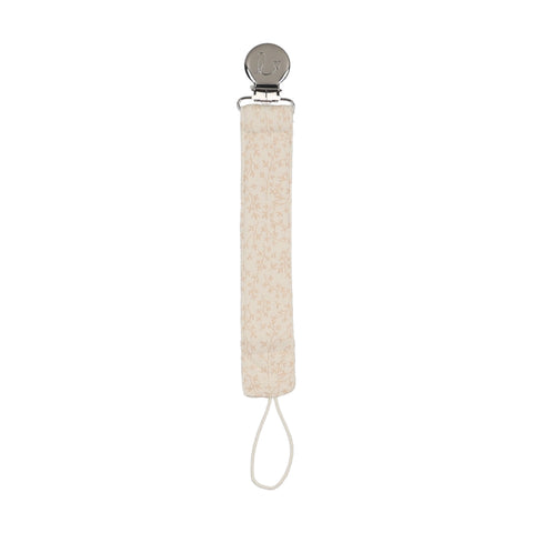 Lilette Pink Leaf Pacifier Clip LPC-CREP